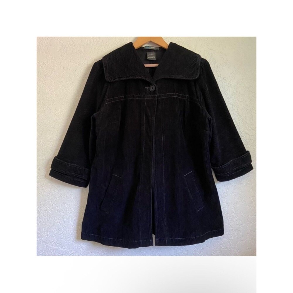 French Cuff Corduroy Single Button Jacket